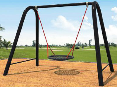 Outdoor Single Backyard Tire Swing for Toddlers SW-025